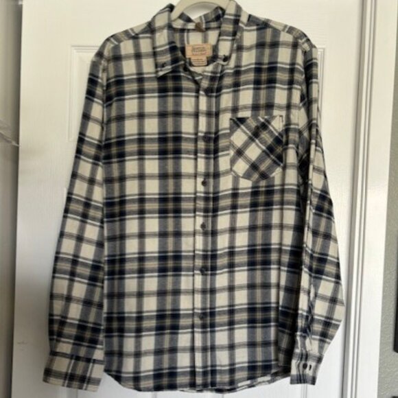 BOSTON TRADERS Mens Flannel Shirt Size Large - Picture 2 of 6